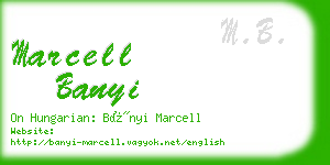 marcell banyi business card